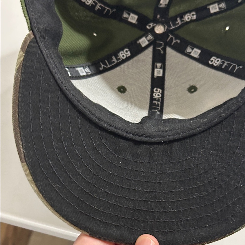 MLB Pittsburgh Pirates Green Cap with Camouflage Brim-Size 7 1/2 - Picture 5 of 8